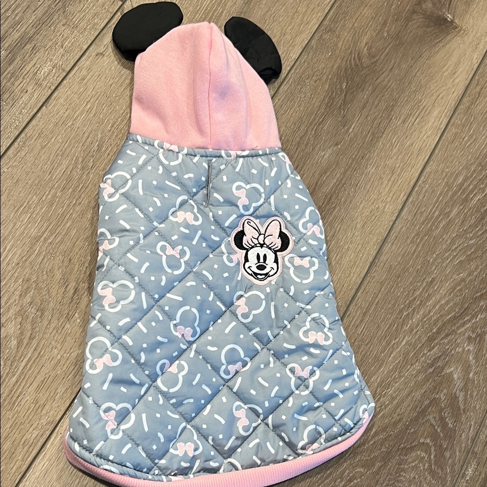 Pink and Blue Quilted Dog Hoodie